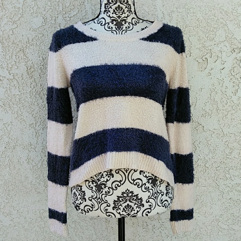LC Lauren Conrad CrewNeck Striped Sweater Small
